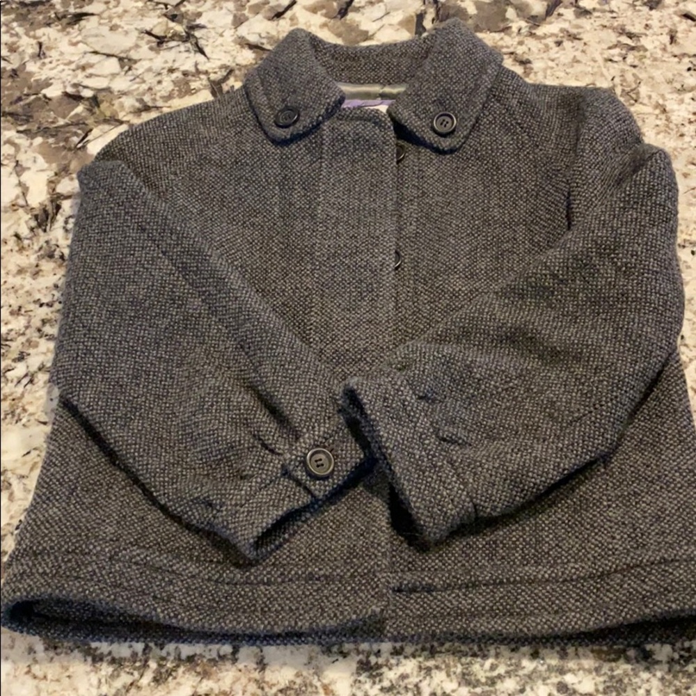 J.Crew bracelet sleeve jacket. Charcoal, size 6